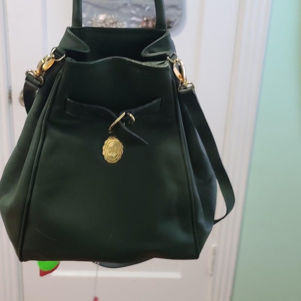 Burberry bucket leather backpack